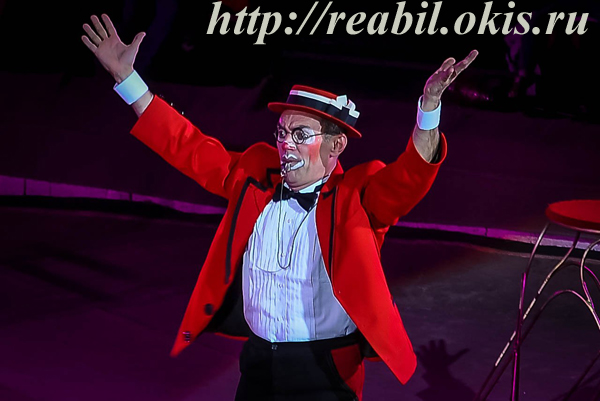 комик на арене Луганского цирка