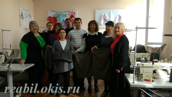 группа выпускников группы портой  Луганского центра реабилитации